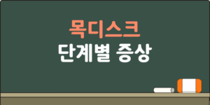 목디스크 단계별 증상 이해하기