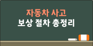 자동차 사고 후 보상절차 총정리