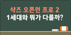 샥즈 오픈런 프로2